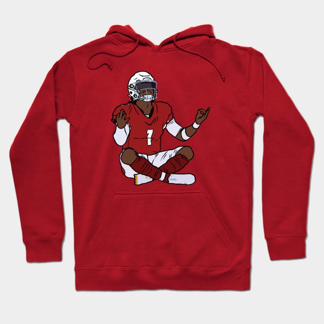 Kyler Murray Meditation Celebration Hoodie by rattraptees